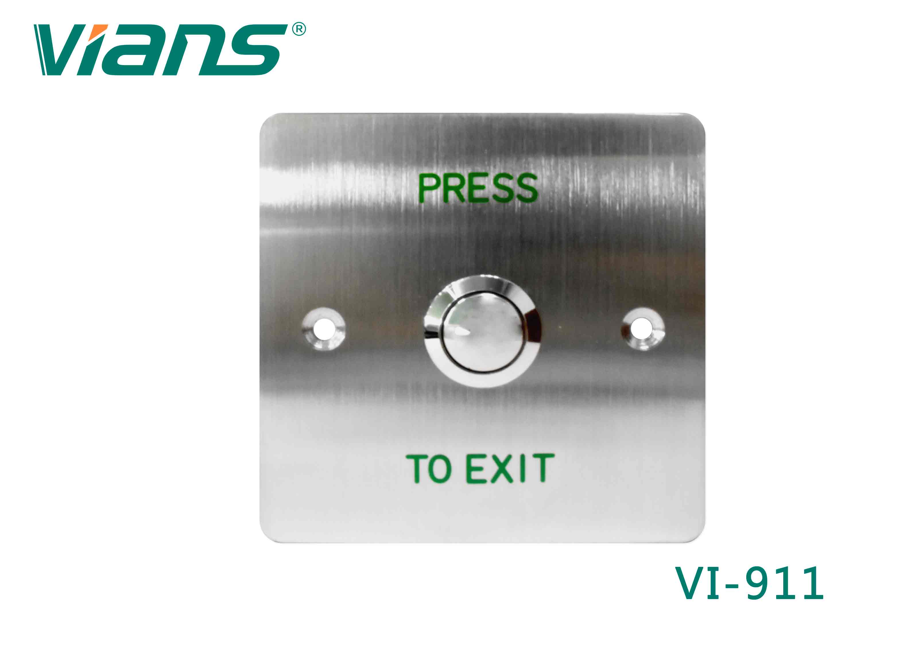 Exit Button (Stainless Steel)