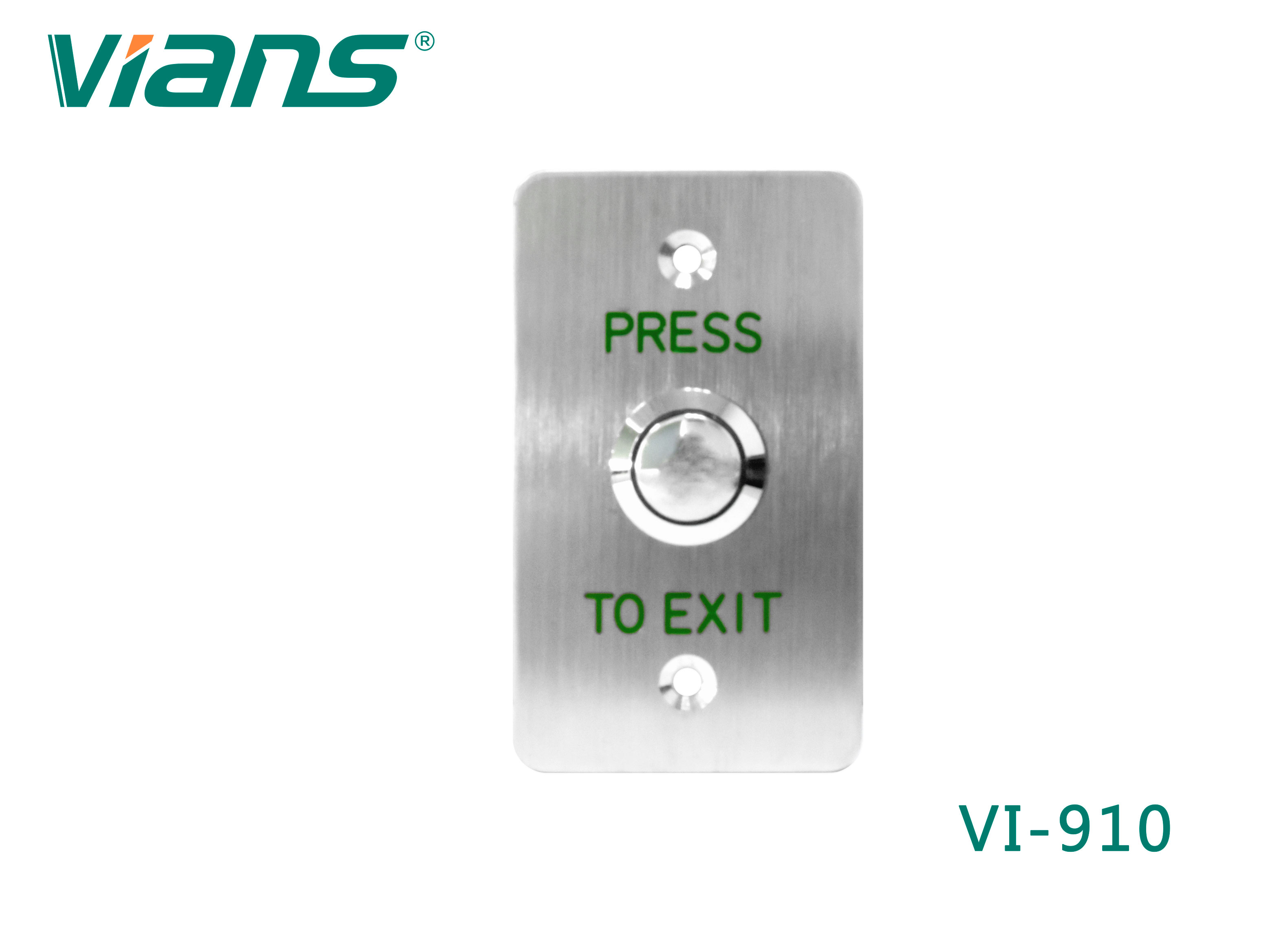 Exit Button (Stainless Steel)