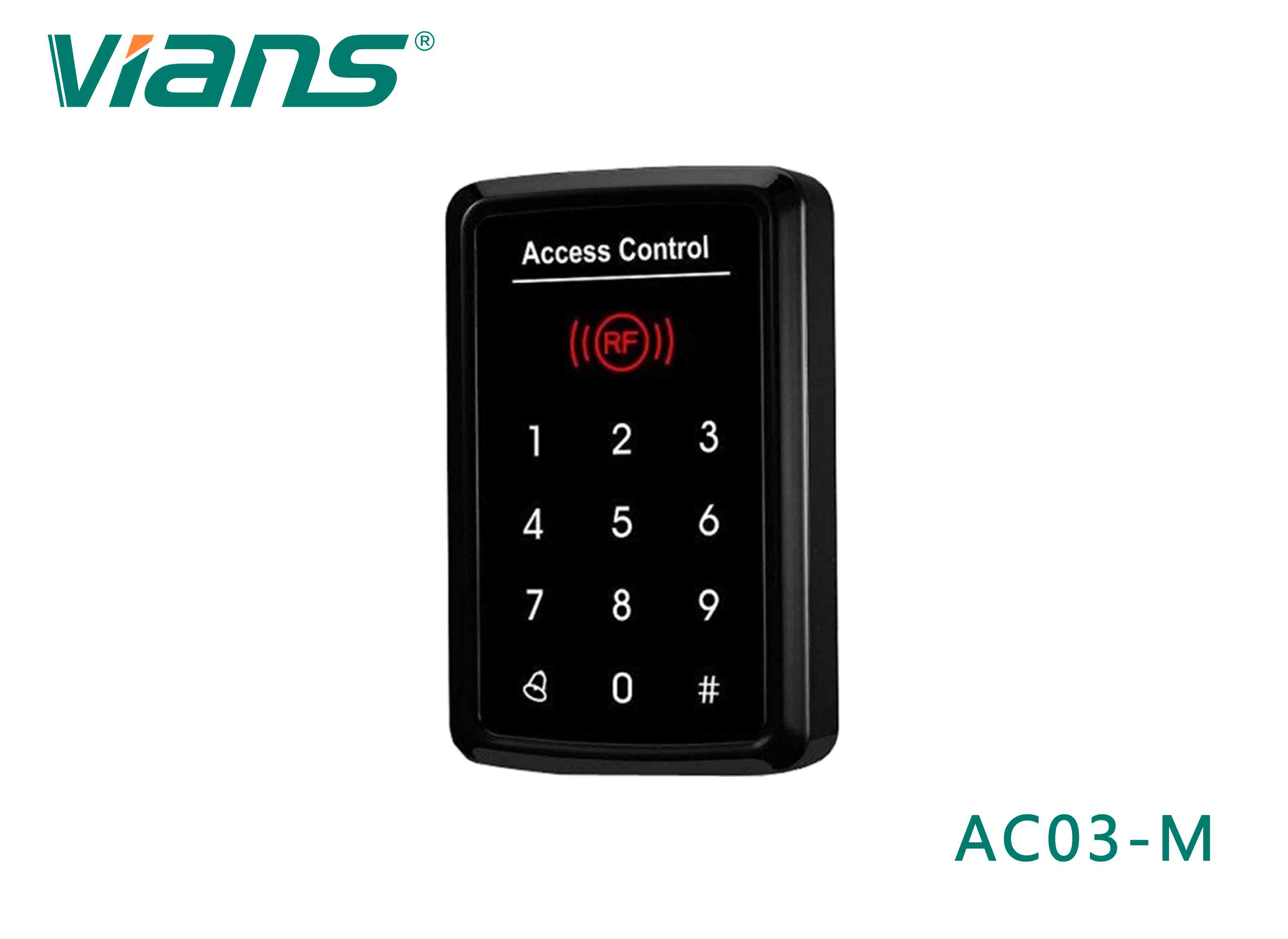 Single Door Metal Access control Black Creen（Mifare Card)